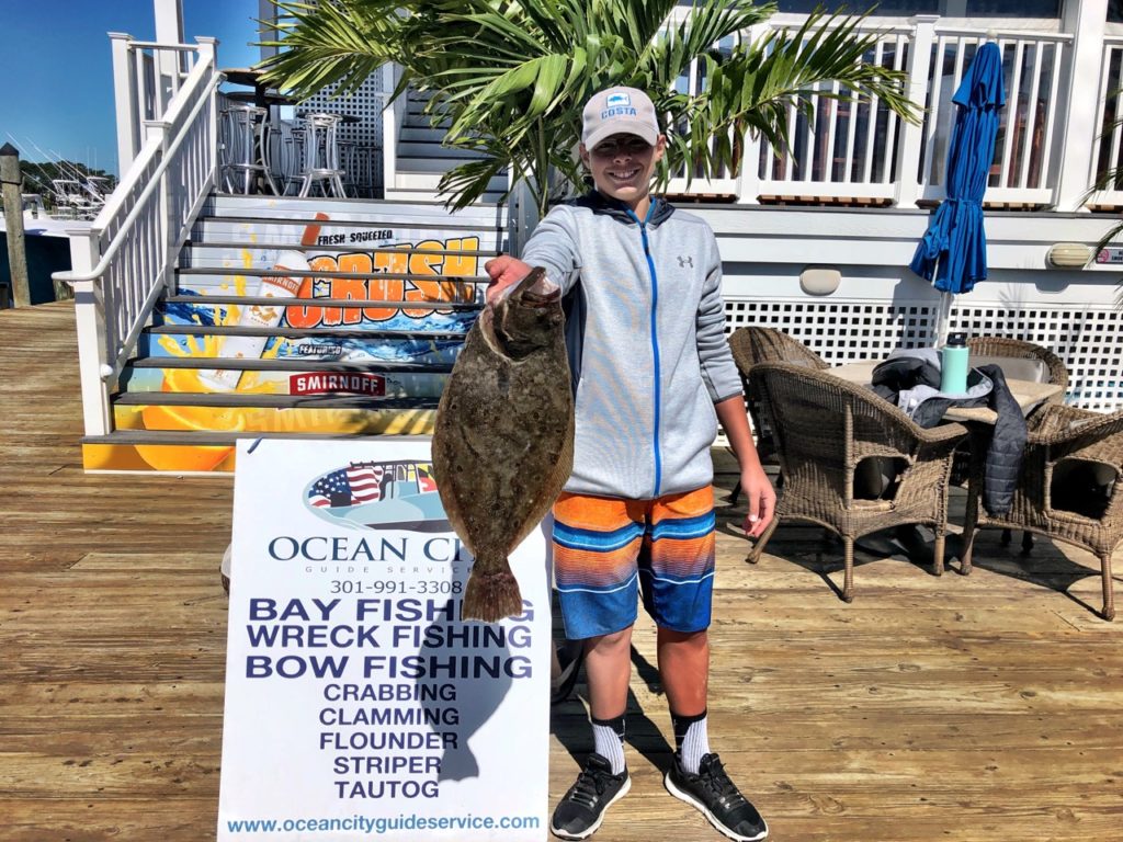 OCMD charter fishing today Ocean City Guide Service Flounder Charters